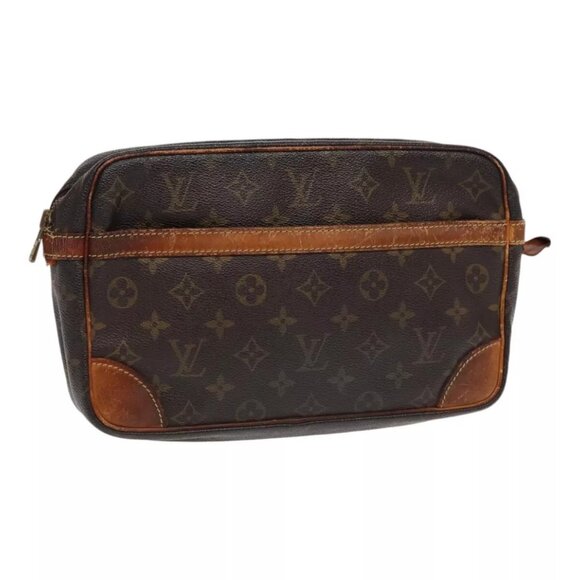 LOUIS VUITTON Monogram Compiegne 28 Clutch Bag - Picture 1 of 16